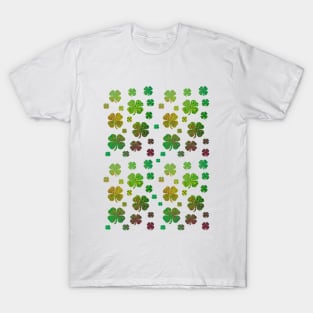 GREEN Four Leaf Clover St Patricks Day T-Shirt